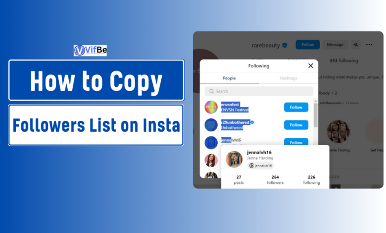 How to Copy Followers List on Instagram