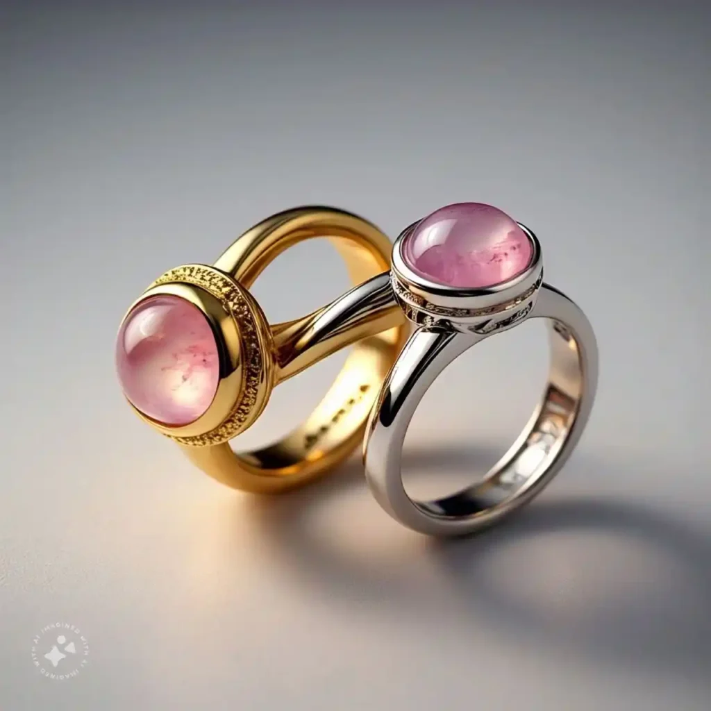 Pink Stone Rings.