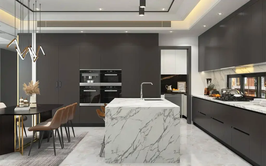 H2: Darker Gray in Kitchens